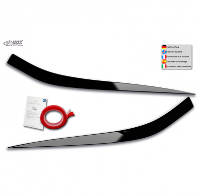 Pestañas de faros aptos para Kia XCeed (CD) 2019- (ABS negro brillante)