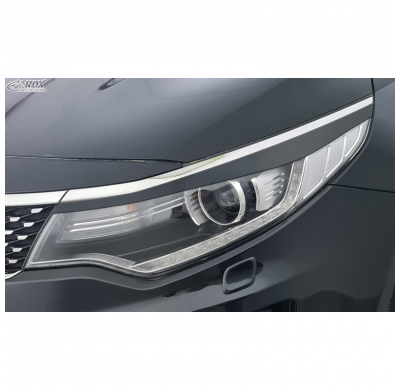 Pestañas de faros aptos para Kia Optima (JF) 2015- (ABS)