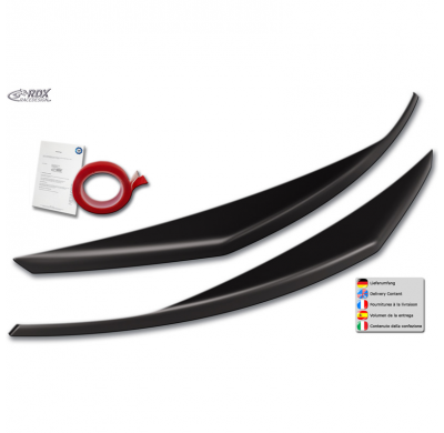 Pestañas de faros aptos para Kia Optima (JF) 2015- (ABS)