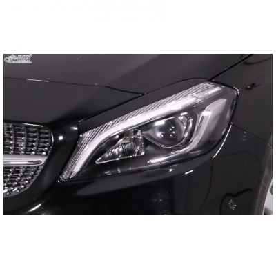 Pestañas de faros para Mercedes Clase A (W176) 2012-2019 (ABS) RDX RACEDESIGN