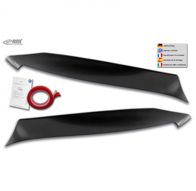 Pestañas de faros para Mercedes Clase C (W205) Sedan/Estate/Coupé 2014-2021 (ABS) RDX RACEDESIGN