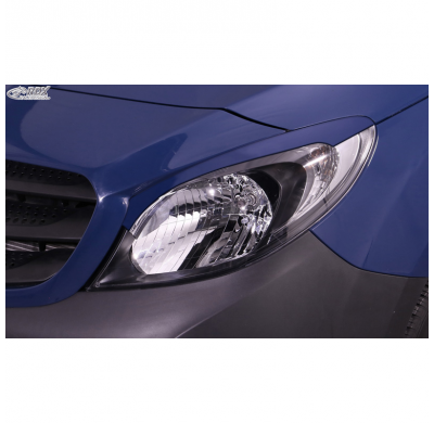 Pestañas de faros aptos para Mercedes Citan (W415) (solo para faros halógenos) 2012-2021 (ABS)
