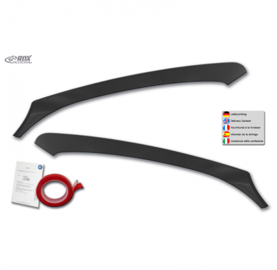 Pestañas de faros aptos para Mercedes Citan (W415) (solo para faros halógenos) 2012-2021 (ABS)