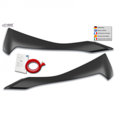 Pestañas de faros aptos para Renault Captur II 2020- (ABS)