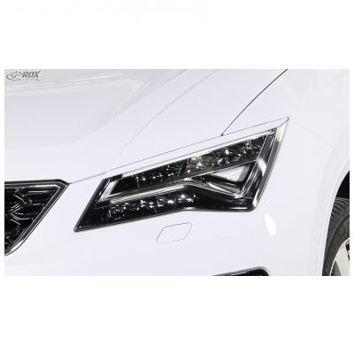 Pestañas de faros adecuados para Seat Ateca y Cupra Ateca 2016-2021 (ABS) RDX RACEDESIGN