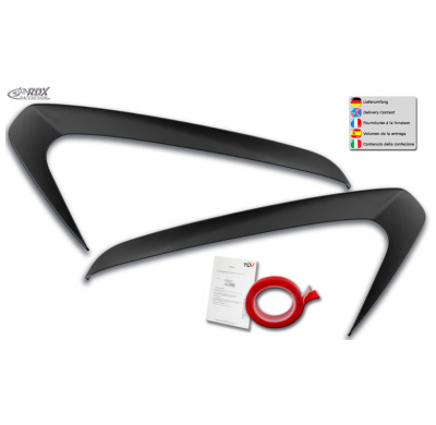 Pestañas de faros aptos para Skoda Citigo 2011- (ABS)