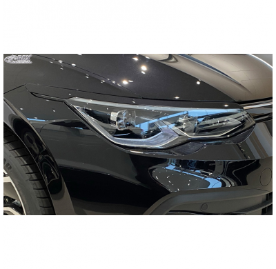 Pestañas de faros para Volkswagen Golf VIII (CD) 2020- (ABS) RDX RACEDESIGN