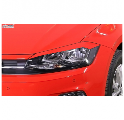Pestañas de faros para Volkswagen Polo (AW) 2017- (ABS) RDX RACEDESIGN