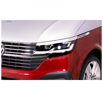 Pestañas de faros para Volkswagen Transporter T6.1 2021- (ABS) RDX RACEDESIGN