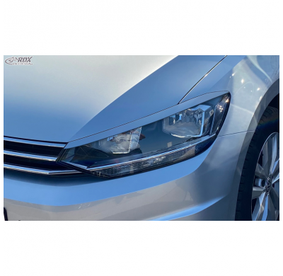 Pestañas de faros para Volkswagen Touran (5T) 2015- (Halógeno) (ABS) RDX RACEDESIGN