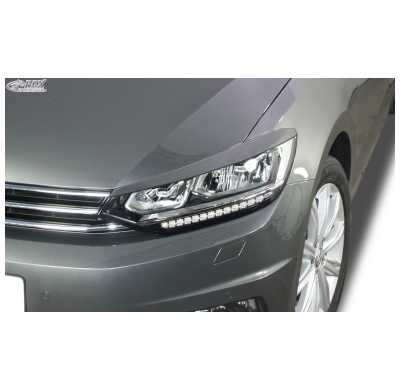 Pestañas de faros para Volkswagen Touran (5T) 2015- (LED) (ABS) RDX RACEDESIGN