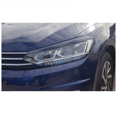 Pestañas de faros para Volkswagen Touran (5T) 2015- (LED) (ABS) RDX RACEDESIGN