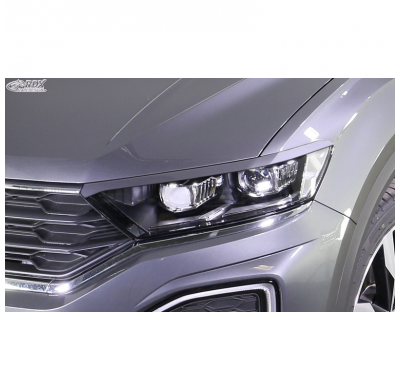 Pestañas de faros para Volkswagen T-Roc (A1) 2017-2021 (ABS) RDX RACEDESIGN