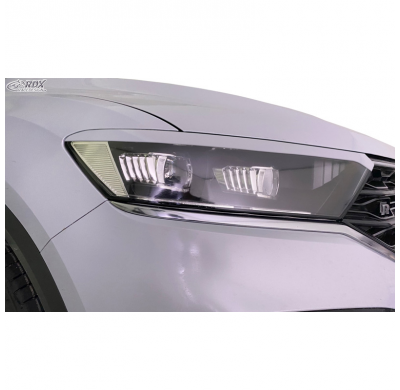 Pestañas de faros para Volkswagen T-Roc (A1) 2017-2021 (ABS) RDX RACEDESIGN