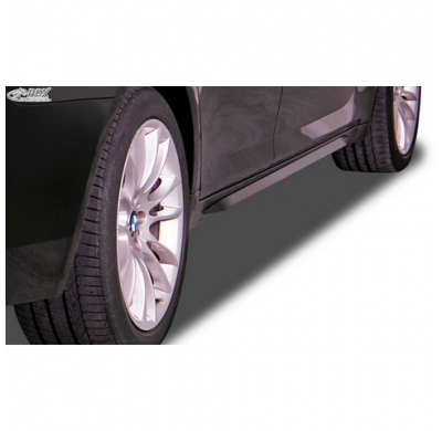 Faldones Laterales "Slim" Adecuados Para Bmw Serie 7 F01/F02 2008-2015 (Abs Negro Brillante)