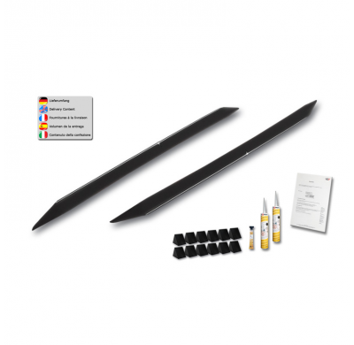 Difusores laterales 'Slim' adecuados para BMW X1 (E84) 2009-2015 (ABS negro brillante)