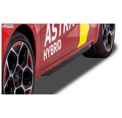 Faldones Laterales 'Slim' Adecuados Para Opel Astra L Hatchback 2021- (Abs Negro Brillante)
