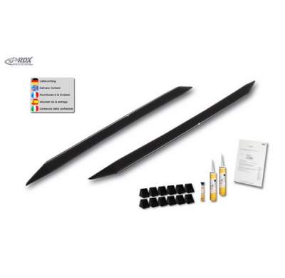 Faldones Laterales 'Slim' Adecuados Para Opel Astra L Hatchback 2021- (Abs Negro Brillante)