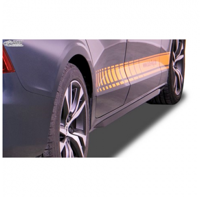 Faldones Laterales "Slim" Adecuados Para El Volvo S60 Y V60 Ii 2018- (Abs Negro Brillante)