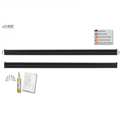 Faldones laterales RDX Racedesign compatibles con Volkswagen Passat CJ5 (B9) 2023- 'Edition' (ABS)