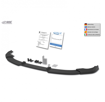 Alerón delantero RDX Racedesign Vario-X compatible con Audi Q5 S-Line/SQ5 (año fiscal) incluido Sportback 2021-2025 (modelos de