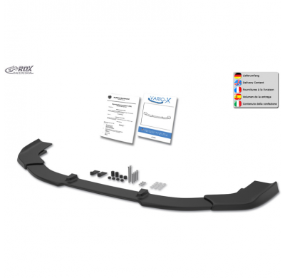 Spoiler delantero RDX Racedesign Vario-X compatible con Ford Tourneo Connect Active (V761) 2022- (PU)