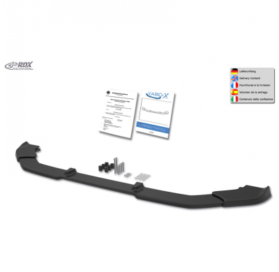 Splitter delantero RDX Racedesign Vario-X compatible con Hyundai Ioniq 5 (NE) 2020- (PU)