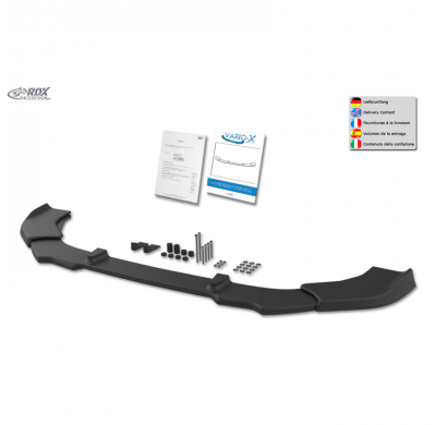 Spoiler delantero Vario-X adecuado para Mitsubishi Space Star (Mirage) FL 2016-2020 (PU)