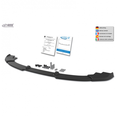 Spoiler delantero Vario-X adecuado para Renault Master / Opel Movano / Nissan NV400 2010-2021 (PU)