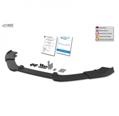 Spoiler delantero Vario-X adecuado para Skoda Rapid (NH) 2012-2019 (PU)