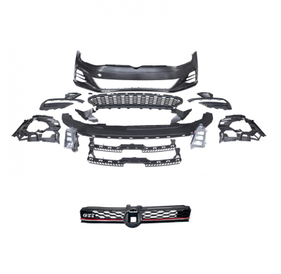 Parachoques Delantero Para Volkswagen Golf Vii 2012-2017 'Gti-Look' Incl. Parrillas Y Faros Antiniebla (Pp)