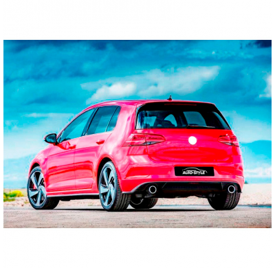 Parachoques Trasero Para Volkswagen Golf Vii 3/5-Puertas Facelift 2017- 'Gti-Look' (Pp)