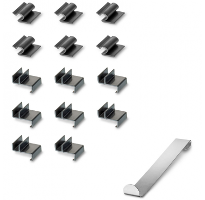 Juego de cortinillas Sunclip adecuado para Mercedes Clase V W447 (distancia entre ejes larga) 2014-2024 con ventanas emergentes