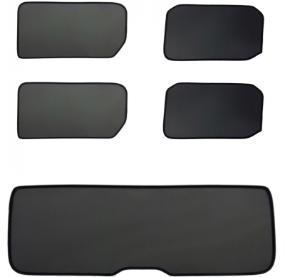 Juego de cortinillas Sunclip valido para Volkswagen Multivan T7 2021- (distancia entre ejes larga)