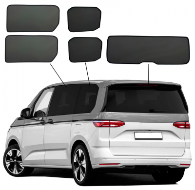 Juego de cortinillas Sunclip apto para Volkswagen Multivan T7 2021-