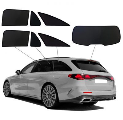 Juego de cortinillas Sunclip apto para Mercedes Clase E W214 Kombi 2023-