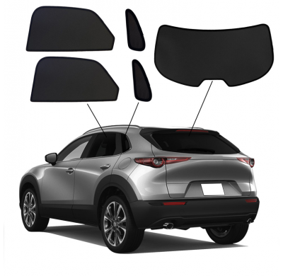 Juego de cortinillas Sunclip adecuado para Mazda CX-30 (DM) 2019-