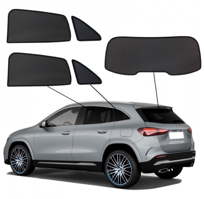 Juego de cortinillas Sunclip apto para Mercedes GLA (H247) 2020- y EQA (H243) 2021-