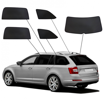 Juego de cortinillas Sunclip apto para Skoda Octavia III (5E) Kombi 2013-2017 y Facelift 2017-2020