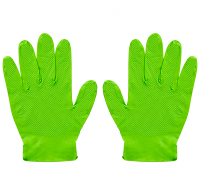 Guantes de nitrilo Gripp-It - talla XL - Verde - Caja dispensadora de 50 unidades