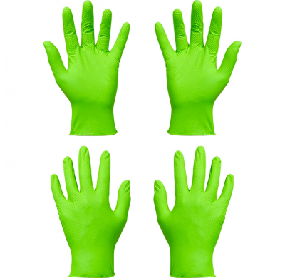 Guantes de nitrilo Gripp-It - talla XL - Verde - Caja dispensadora de 50 unidades