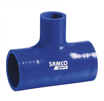 Samco Tuberia De Silicona Tipo-T 25mm - Largo:102mm - ø51mm - Azul