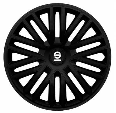 Juego De Tapacubos Sparco Bergamo 14-Pulgadas Negro