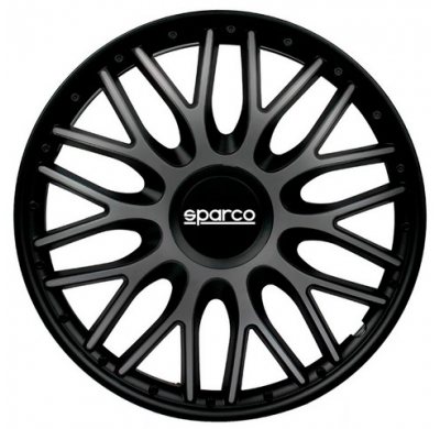 Juego Tapacubos Deportivos Sparco Roma 15-Inch Grey/Black