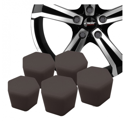 Tapones Tuerca Rueda Simoni Racing Soft Sil - 19mm - Negro - Juego De 20 Piezas