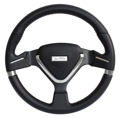 Simoni Racing Volante Deportivo Montecarlo 350mm - Negro Cuero