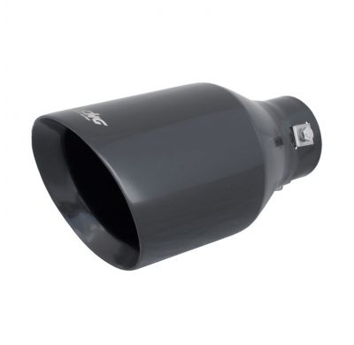 Cola De Escape Simoni Racing Redonda/Slanting Inox Negro - ø115xl210mm - Installation 38-63mm