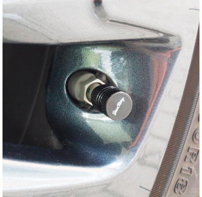 Simoni Racing Tapones De Válvula Fresados ??- Aluminio Negro