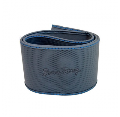 Funda Para Volante Simoni Racing Soft Skin (Elástica) - 37-39cm - Costura Negra + Azul
