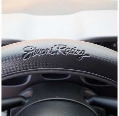 Funda Volante Simoni Racing Carbon Look - 37-39cm - Negro